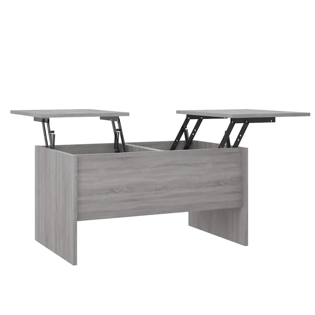Coffee Table Grey Sonoma 80x50x42.5 cm Engineered Wood 819294 - Furniture