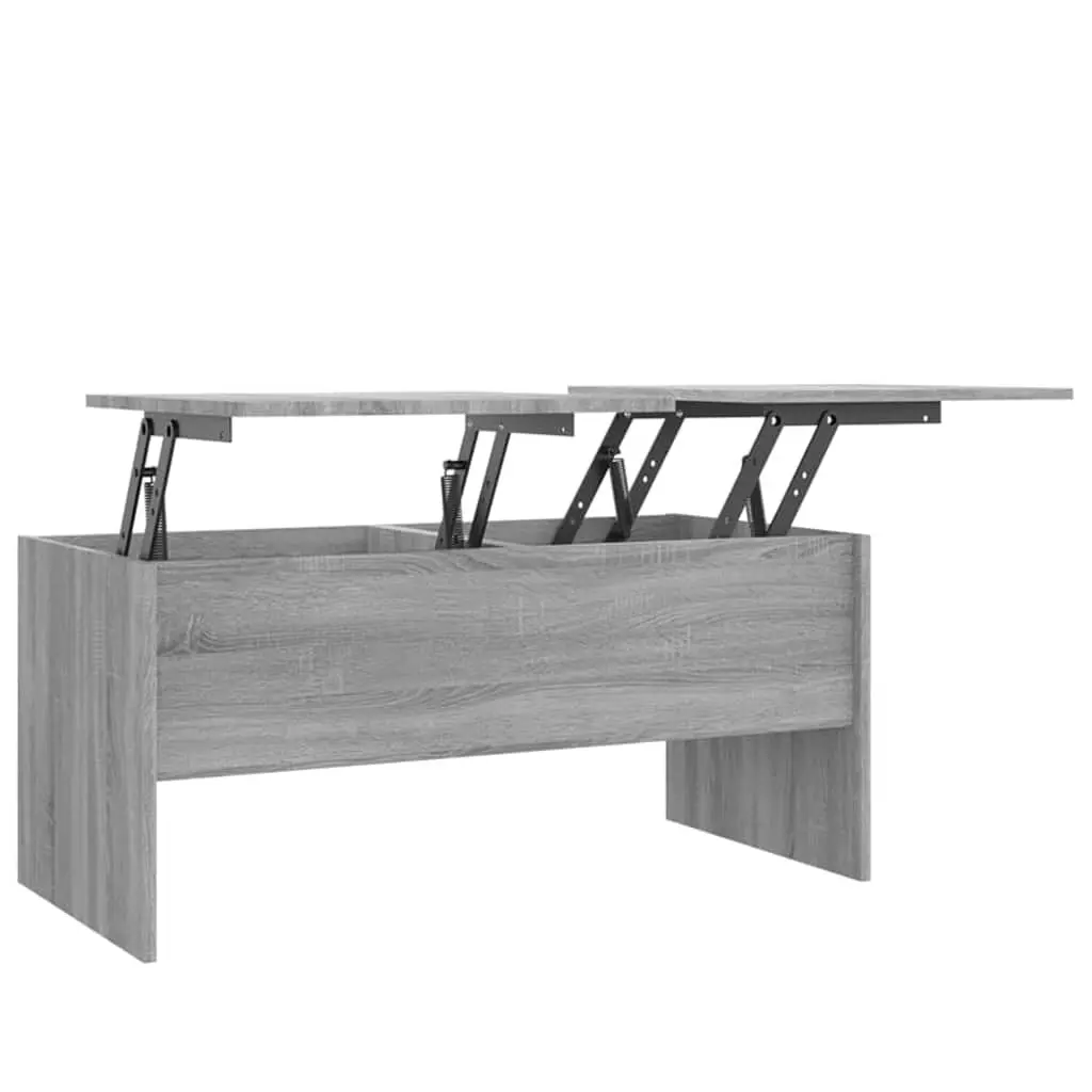 Coffee Table Grey Sonoma 102x50.5x46.5 cm Engineered Wood 819300 - Furniture