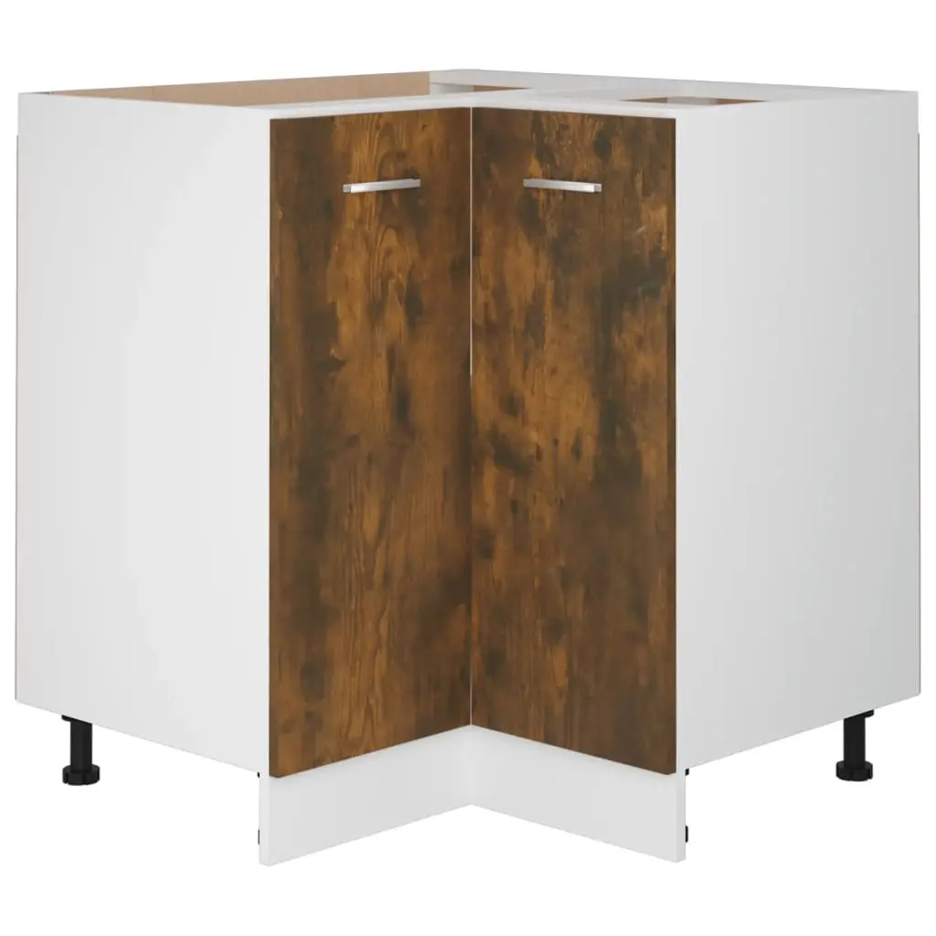 Kitchen Cabinet Lyon Smoked Oak 75.5x75.5x81.5 cm Engineered Wood 815582 - Furniture