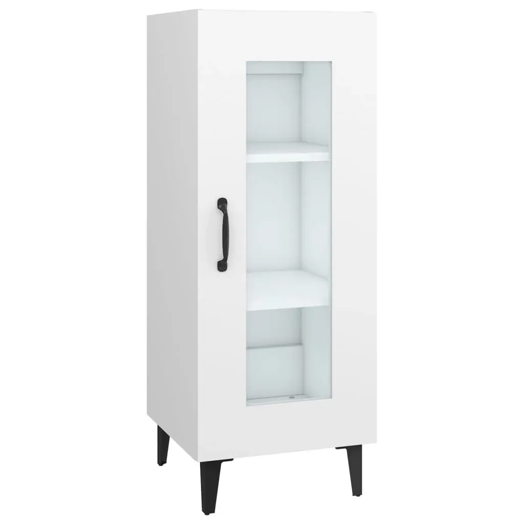 Sideboard White 34.5x34x90 cm Engineered Wood 812402 - Furniture