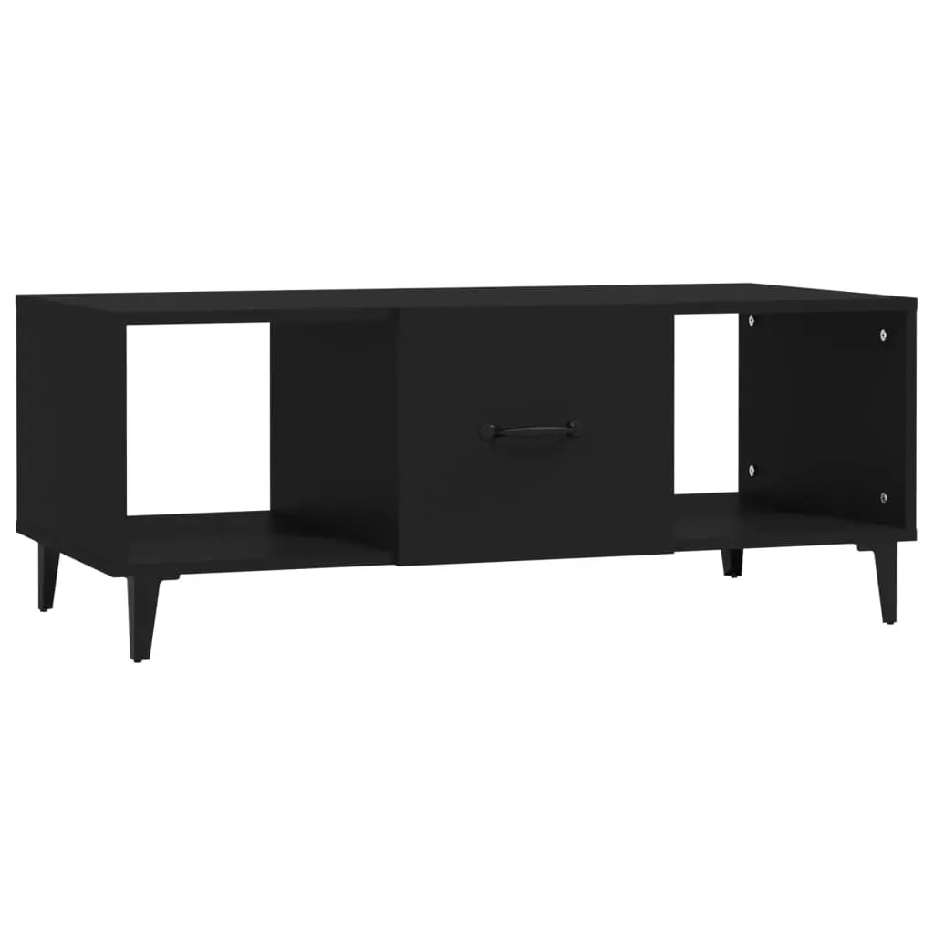 Coffee Table Black 102x50x40 cm Engineered Wood 812700 - Furniture