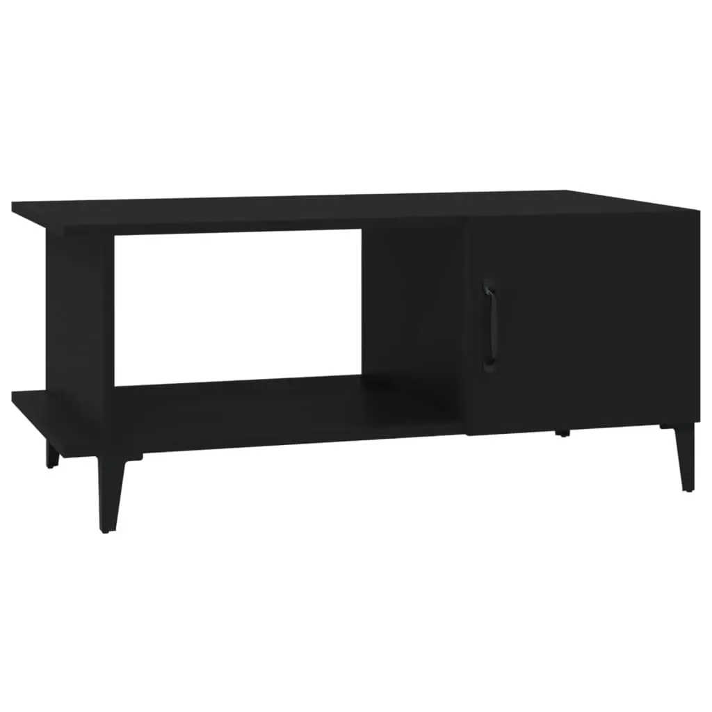 Coffee Table Black 90x50x40 cm Engineered Wood 812754 - Furniture