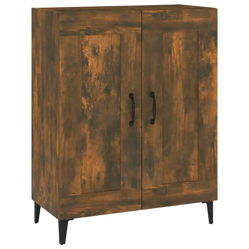 Sideboard Smoked Oak 69.5x34x90 cm Engineered Wood 817342 - Furniture
