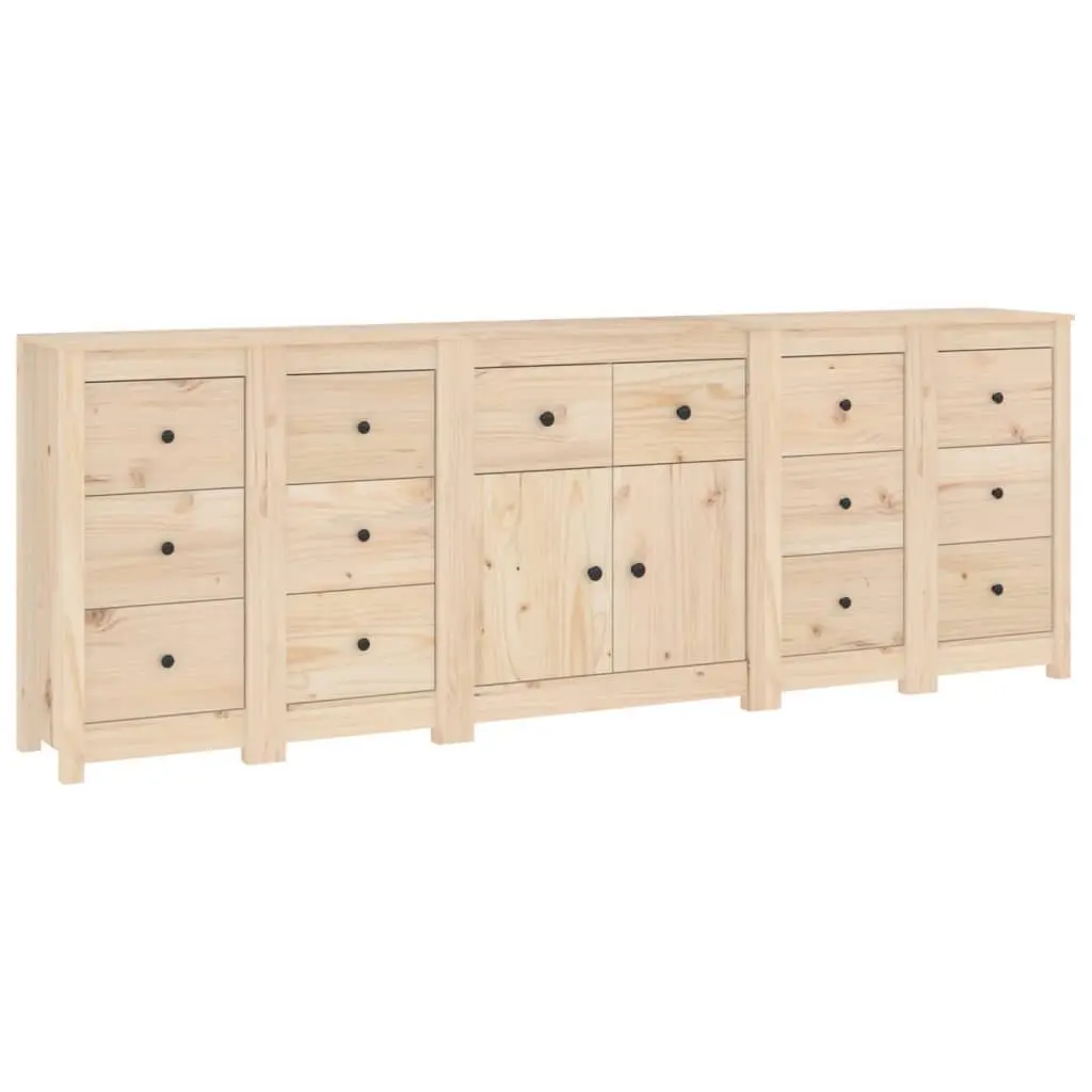 Sideboard 230x35x80 cm Solid Wood Pine 3114089 - Furniture