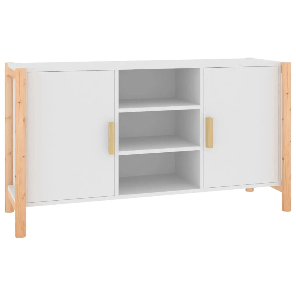 Sideboard White 107x38x60 cm Engineered Wood 345678 - Furniture