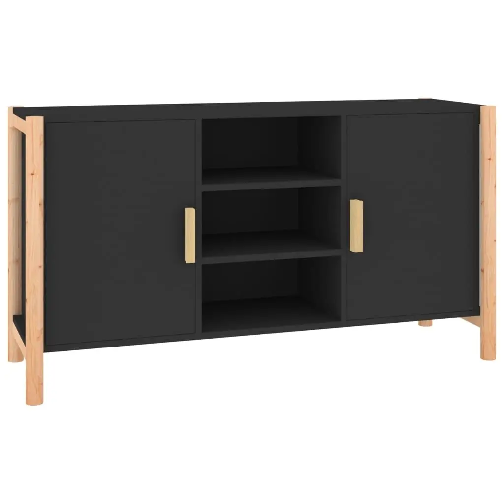 Sideboard Black 107x38x60 cm Engineered Wood 345679 - Furniture
