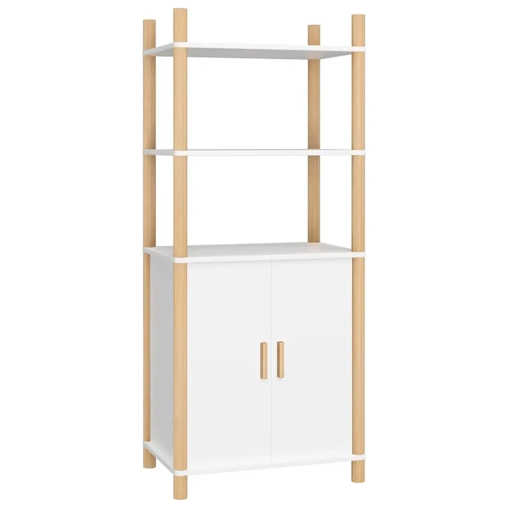 Highboard White 60x40x141 cm Engineered Wood 345693 - Furniture