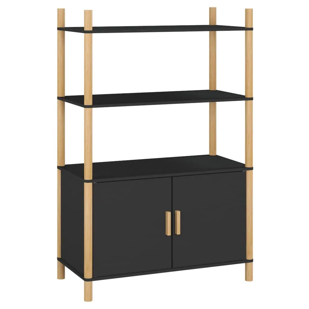 Highboard Black 80x40x121 cm Engineered Wood 345700 - Furniture