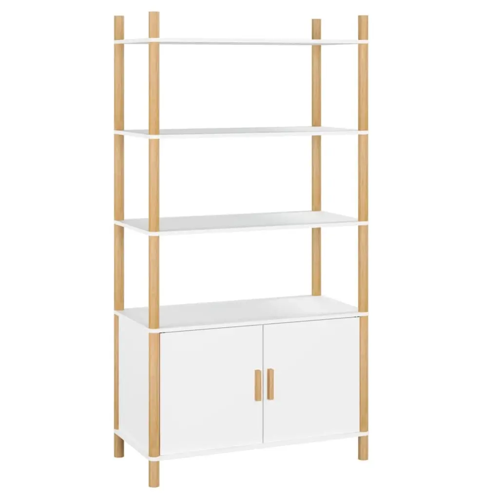 Highboard White 80x40x153 cm Engineered Wood 345702 - Furniture