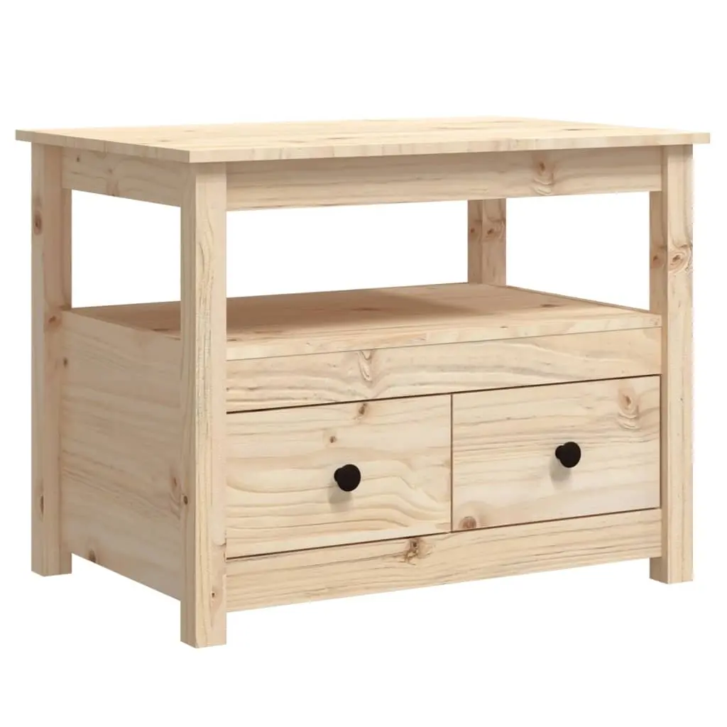 Coffee Table 71x49x55 cm Solid Wood Pine 820936 - Furniture