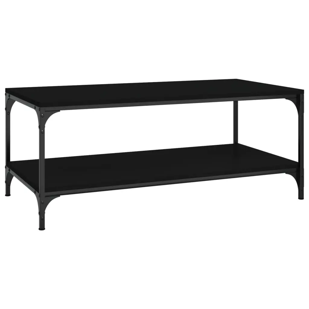 Coffee Table Black 100x50x40 cm Engineered Wood 819362 - Furniture