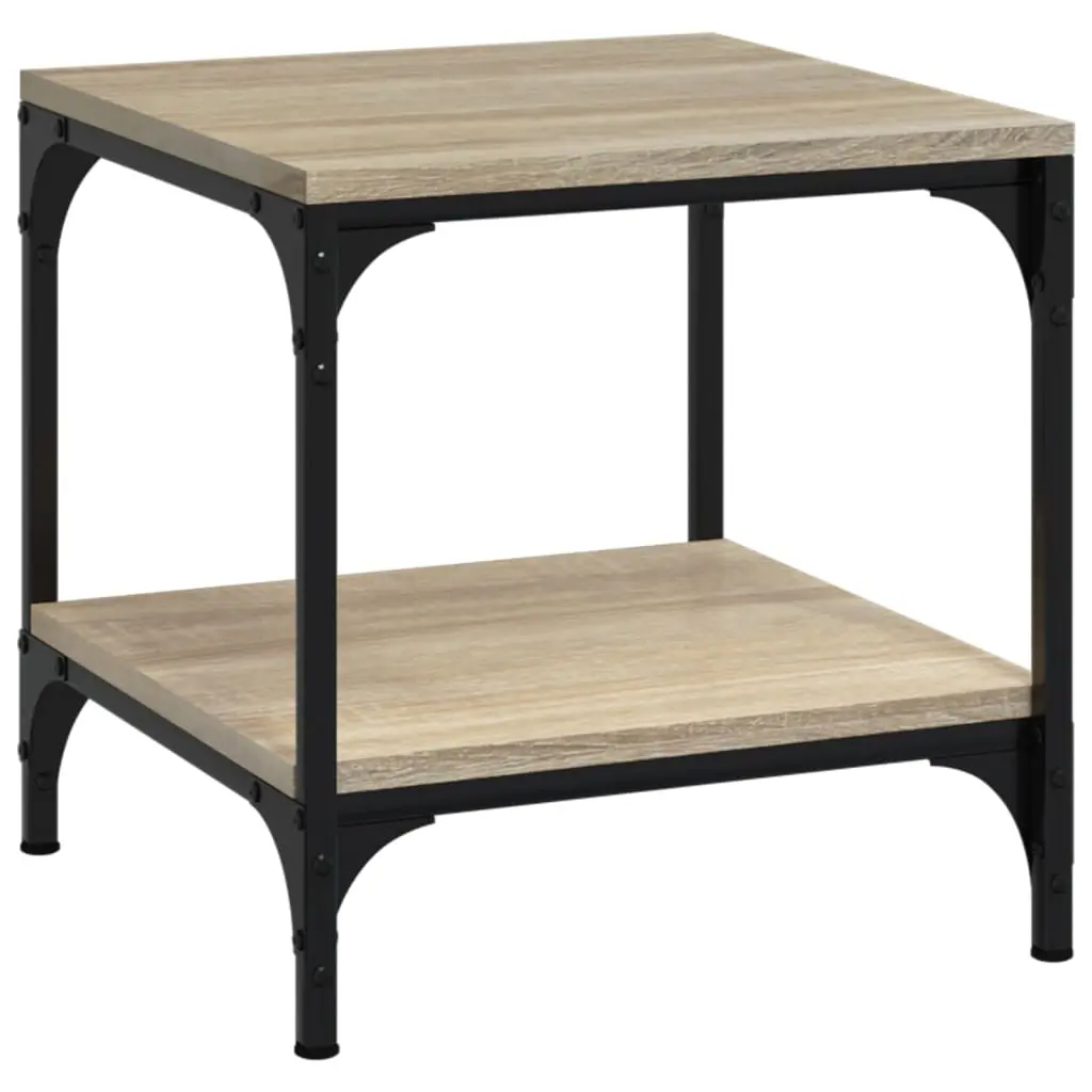 Coffee Table Sonoma Oak 50x50x40 cm Engineered Wood 819373 - Furniture