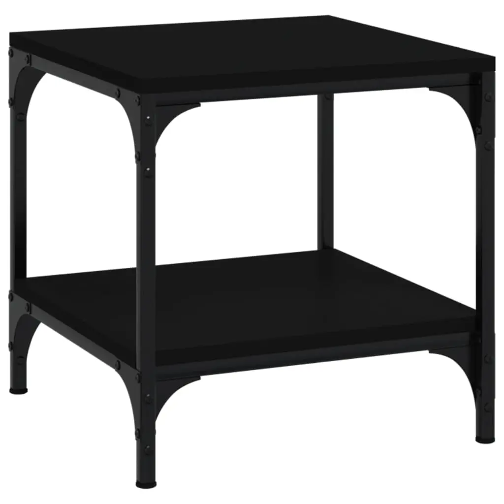Side Table Black 40x40x40 cm Engineered Wood 819377 - Furniture