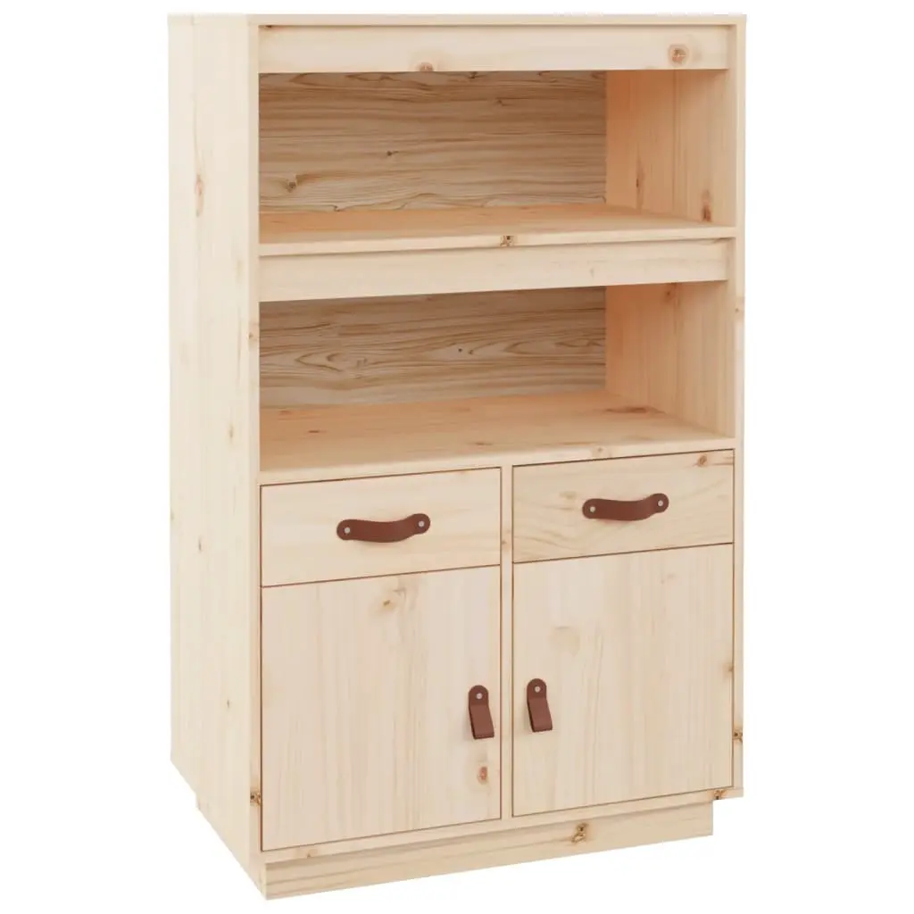 Highboard 67x40x108.5 cm Solid Wood Pine 820157 - Furniture