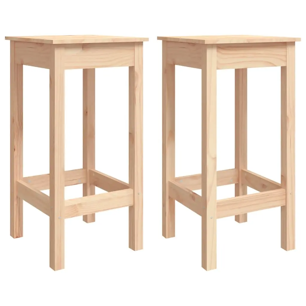 Bar Chairs 2 pcs 40x40x78 cm Solid Wood Pine 822137 - Furniture