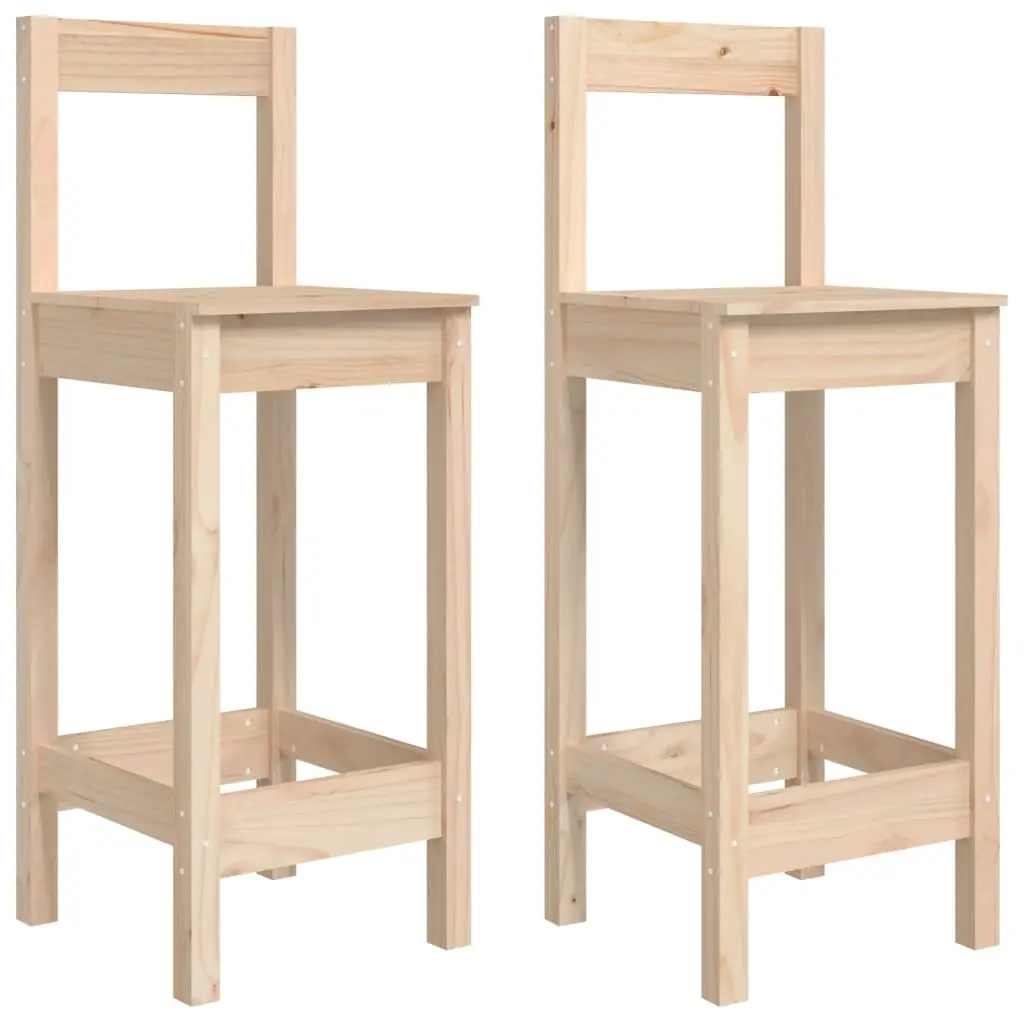 Bar Chairs 2 pcs 40x41.5x112 cm Solid Wood Pine 822142 - Shop Dining Chairs & Bar Stools