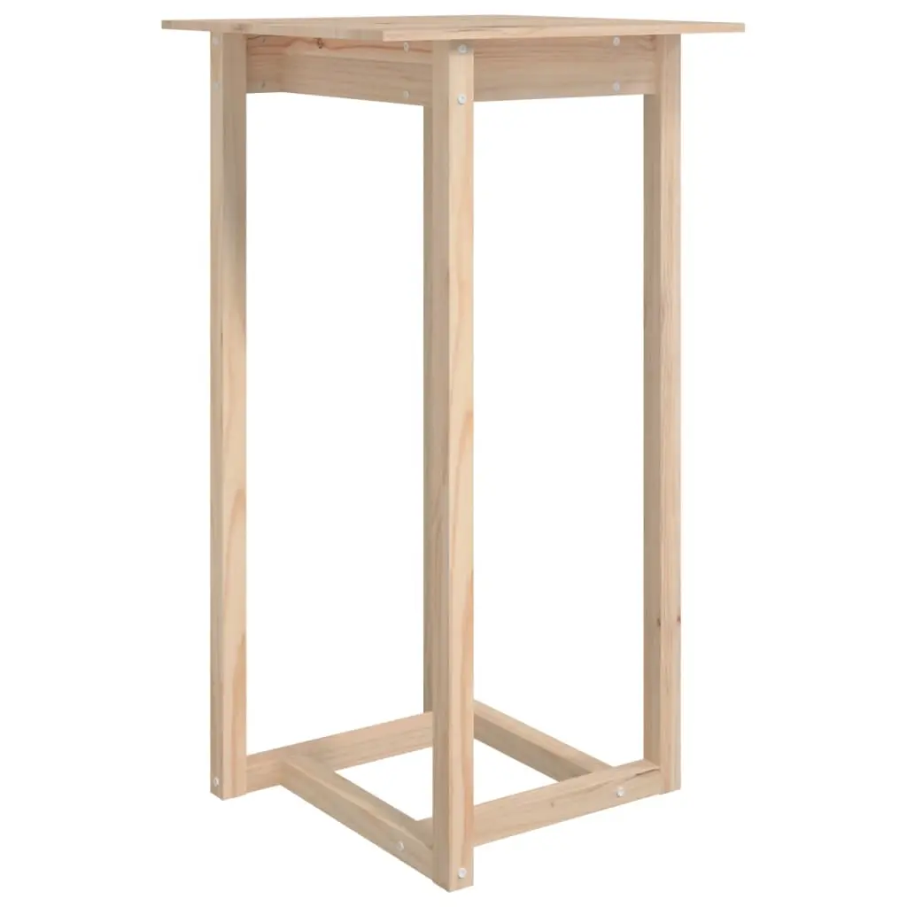 Bar Table 60x60x110 cm Solid Wood Pine 822177 - Furniture