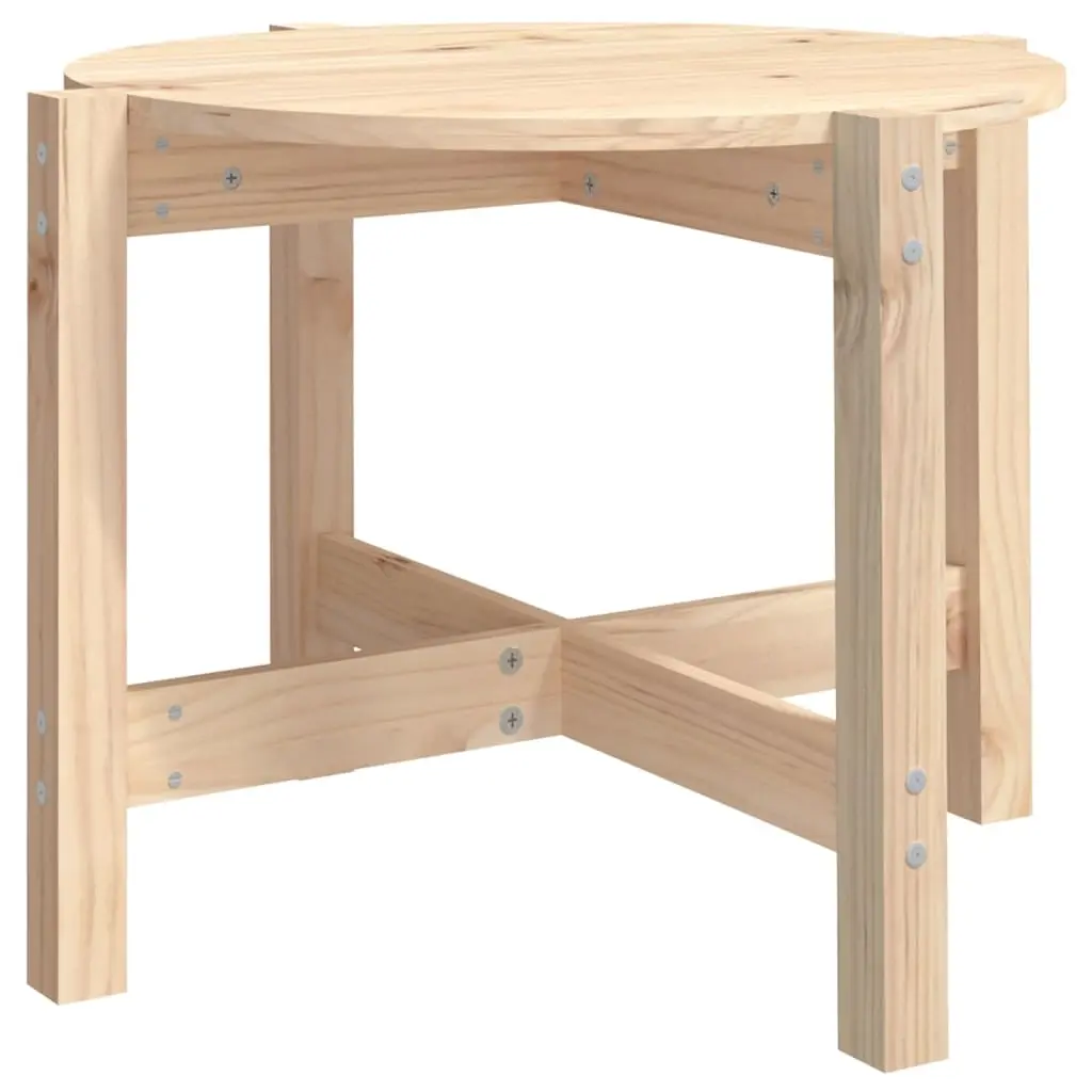 Coffee Table Ø 62,5x45 cm Solid Wood Pine 822302 - Furniture