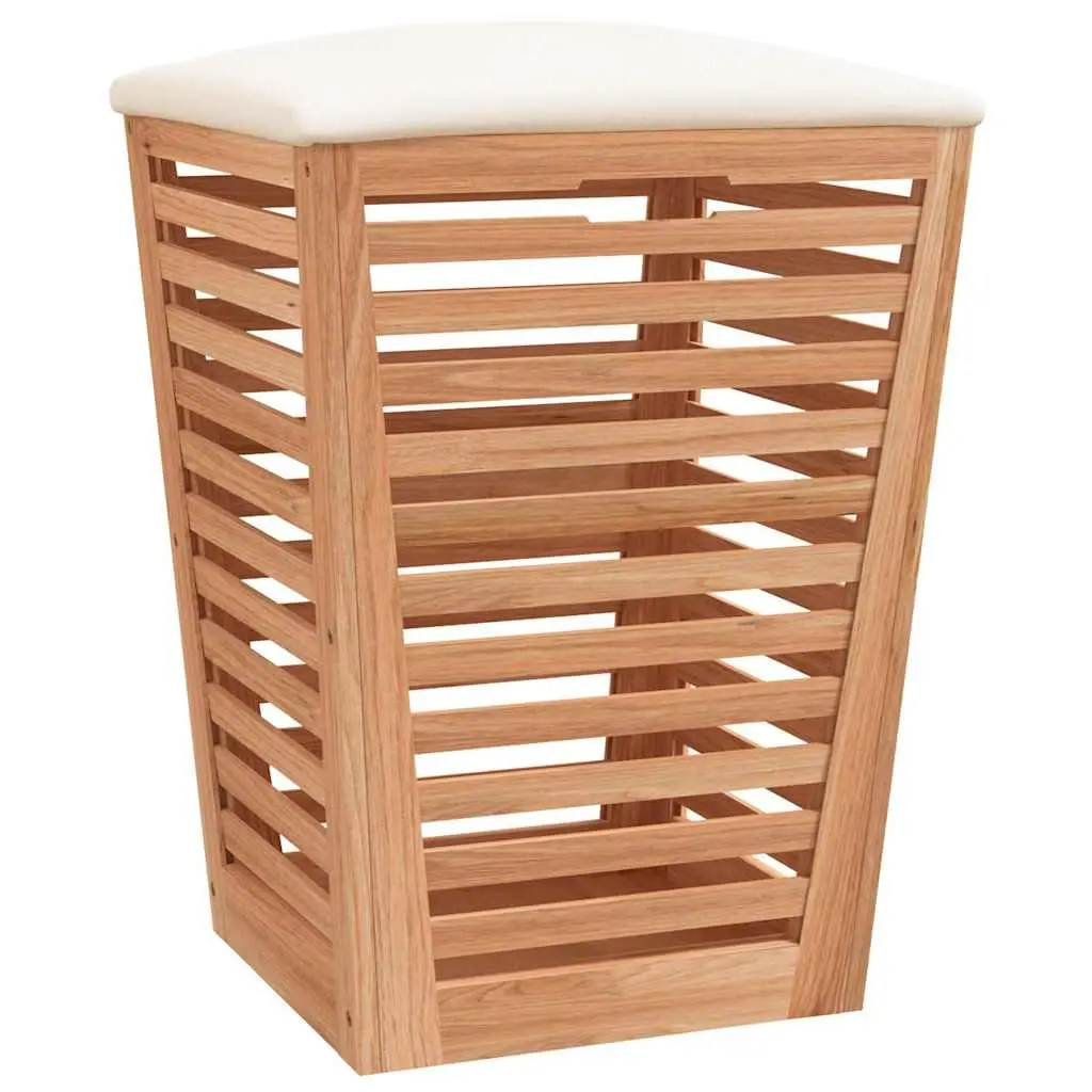 Bathroom Stool 40.5x40.5x56 cm Solid Wood Walnut 350352 - Home & Garden