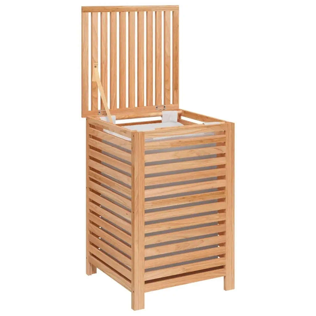Laundry Basket 45x45x65 cm Solid Wood Walnut 350353 - Home & Garden