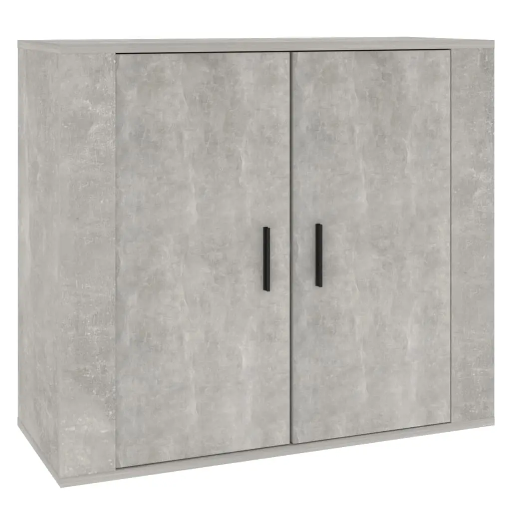 Sideboard Concrete Grey 80x33x70 cm Engineered Wood 816564 - Furniture
