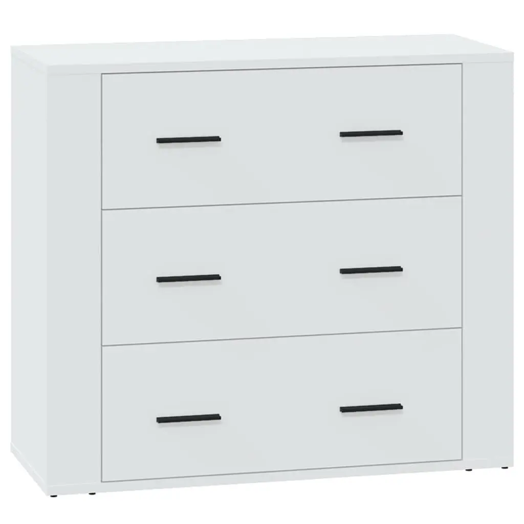 Sideboard White 80x33x70 cm Engineered Wood 816576 - Furniture