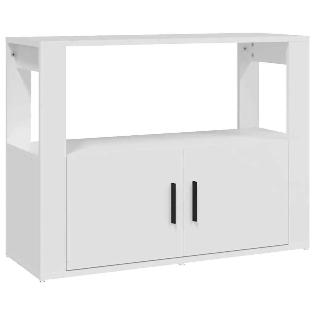 Sideboard White 80x30x60 cm Engineered Wood 819452 - Furniture