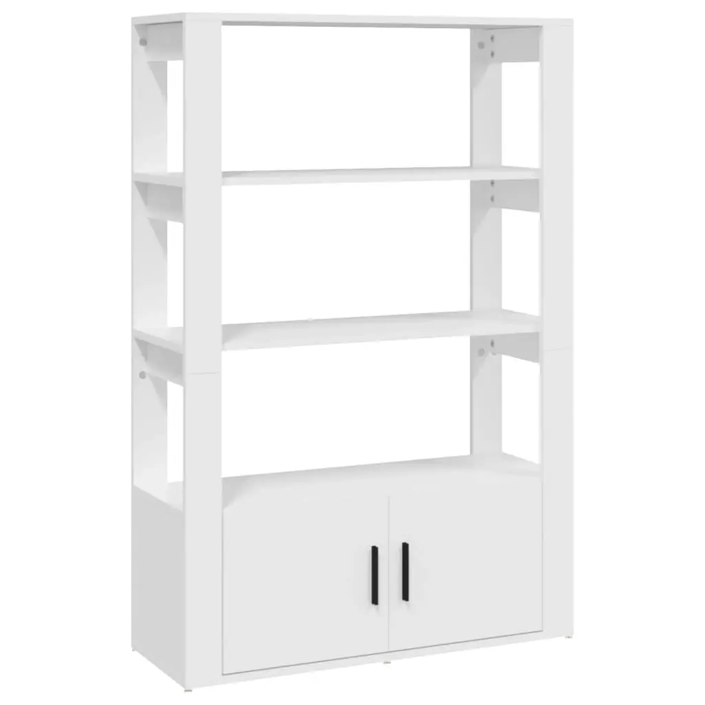 Sideboard White 80x30x119.5 cm Engineered Wood 819468 - Furniture