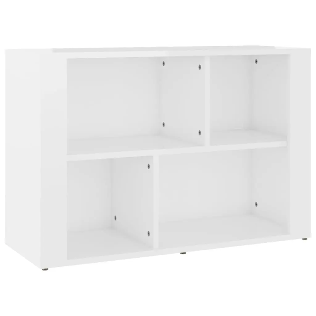 Sideboard High Gloss White 80x30x54 cm Engineered Wood 819478 - Furniture