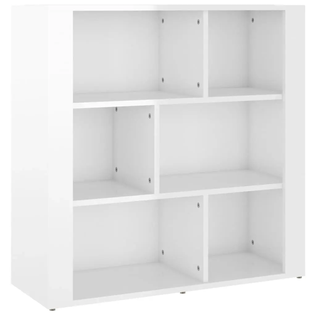 Sideboard High Gloss White 80x30x80 cm Engineered Wood 819486 - Furniture