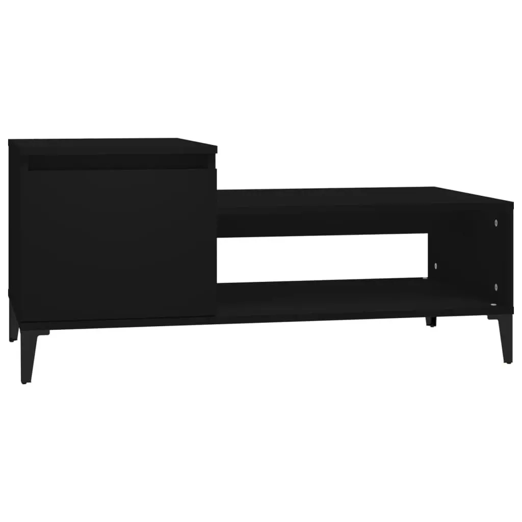 Coffee Table Black 100x50x45 cm Engineered Wood 821133 - Furniture
