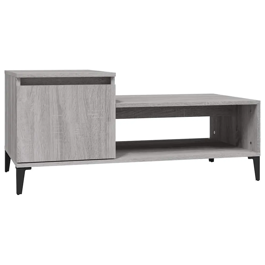 Coffee Table Grey Sonoma 100x50x45 cm Engineered Wood 821138 - Furniture