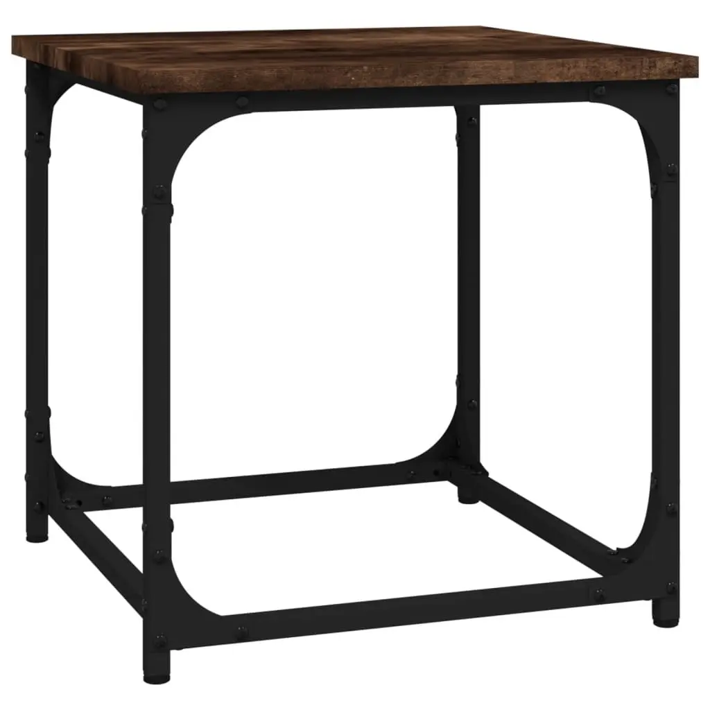 Side Table Smoked Oak 40x40x40 cm Engineered Wood 823289 - Furniture