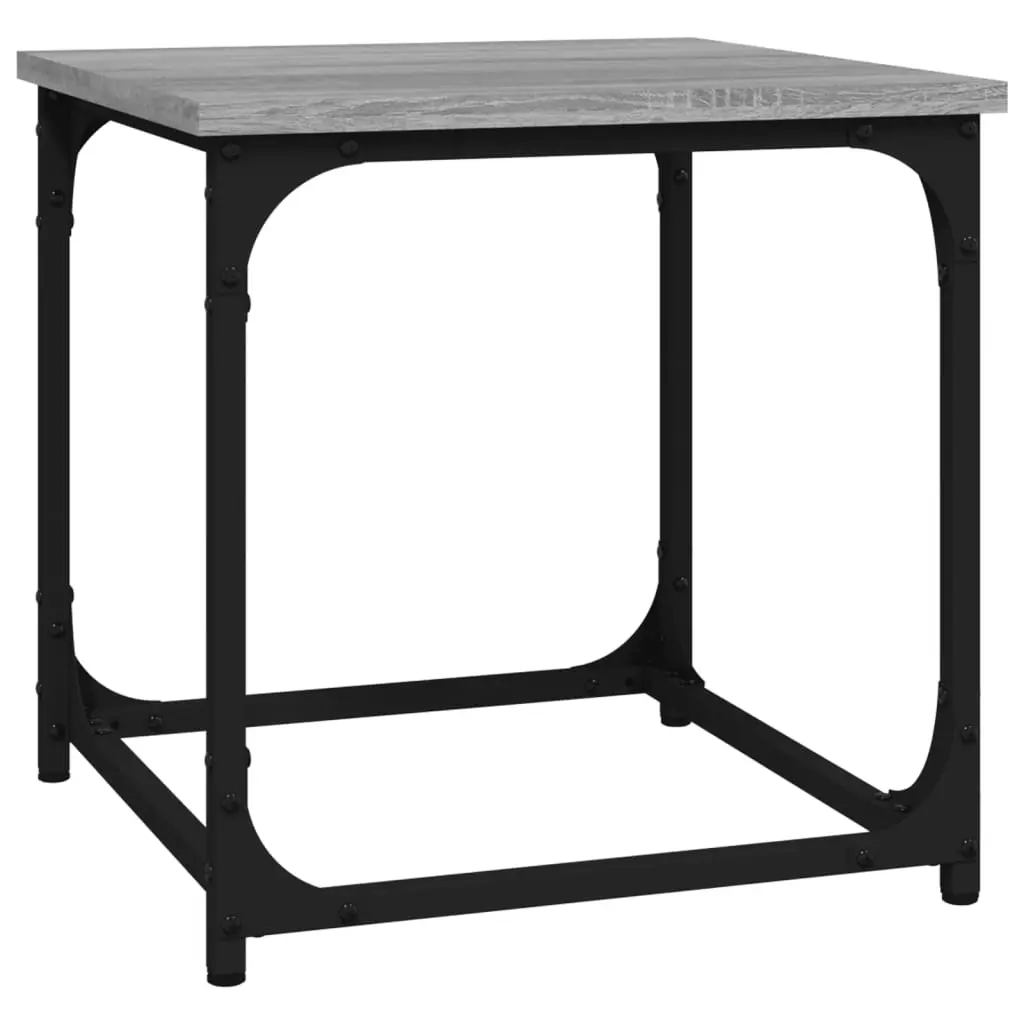 Side Table Grey Sonoma 40x40x40 cm Engineered Wood 823290 - Over 40% off Living Room Furniture