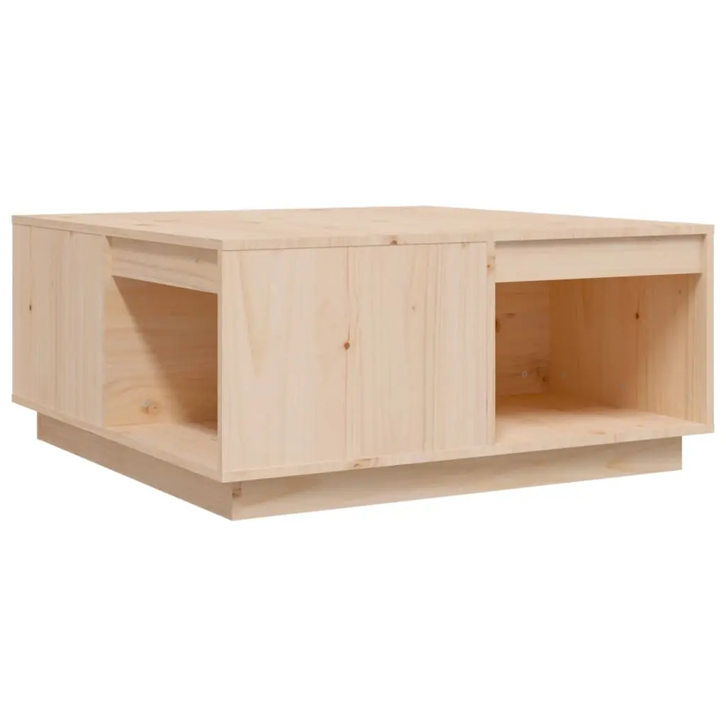 Coffee Table 80x81x36.5 cm Solid Wood Pine 814524 - Furniture