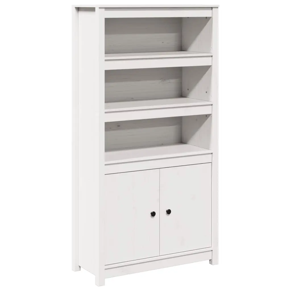 Highboard White 80x35x154 cm Solid Wood Pine 823520 - Furniture
