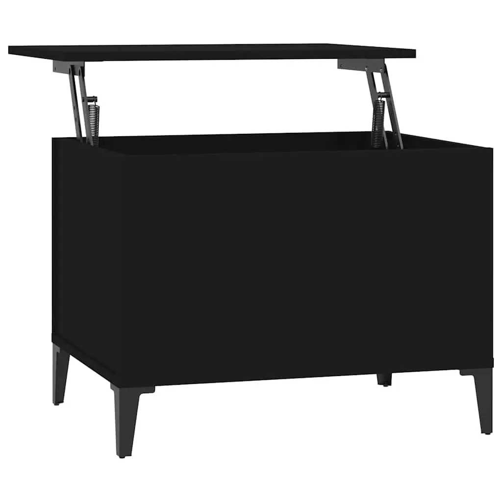 Coffee Table Black 60x44.5x45 cm Engineered Wood 819573 - Furniture