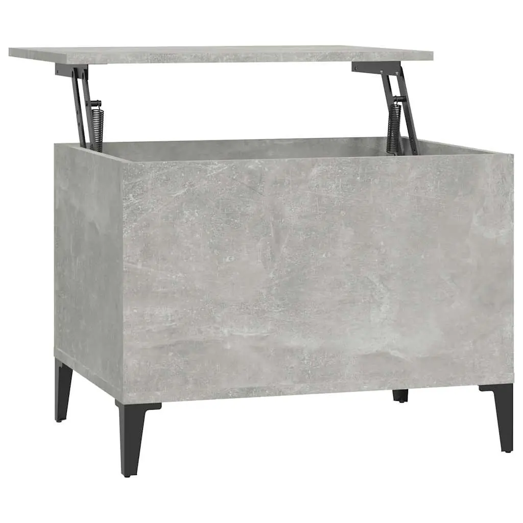 Coffee Table Concrete Grey 60x44.5x45 cm Engineered Wood 819576 - Furniture