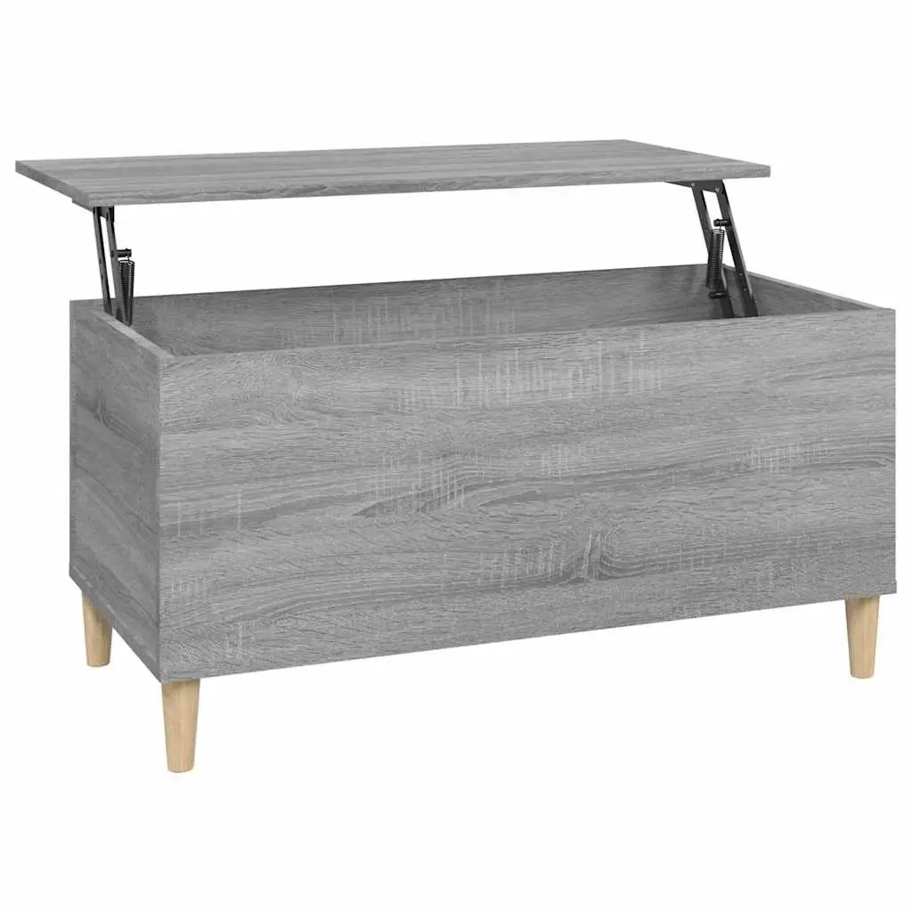 Coffee Table Grey Sonoma 90x44.5x45 cm Engineered Wood 819586 - Furniture