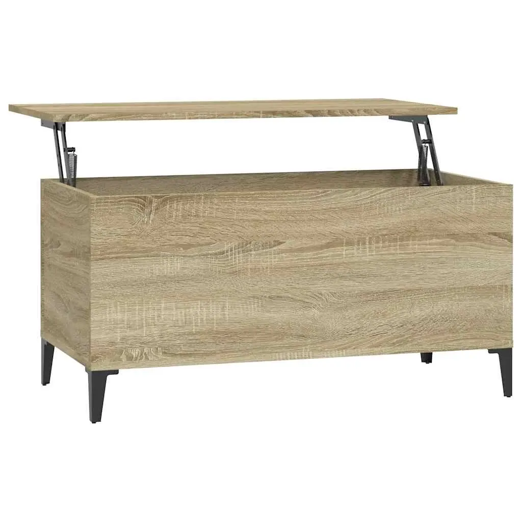 Coffee Table Sonoma Oak 90x44.5x45 cm Engineered Wood 819591 - Furniture