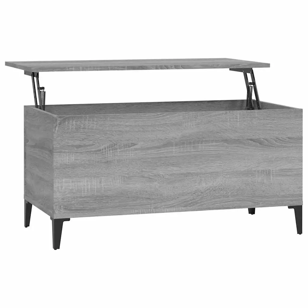 Coffee Table Grey Sonoma 90x44.5x45 cm Engineered Wood 819594 - Furniture