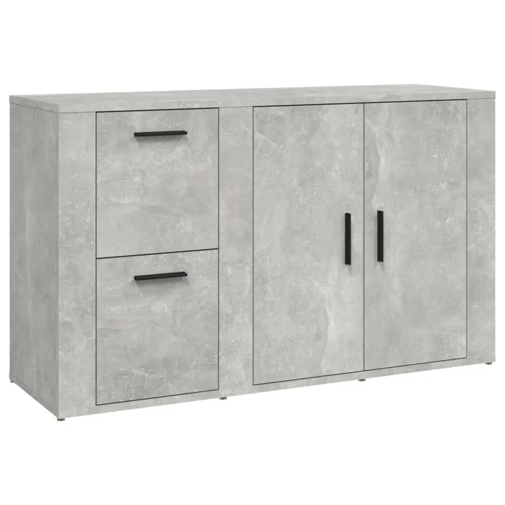 Sideboard Concrete Grey 100x33x59.5 cm Engineered Wood 821000 - Furniture