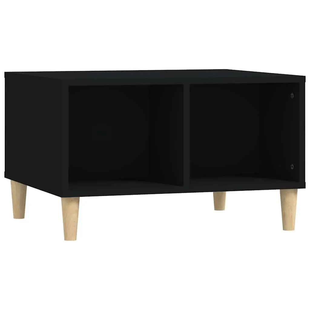 Coffee Table Black 60x50x36.5 cm Engineered Wood 821029 - Furniture