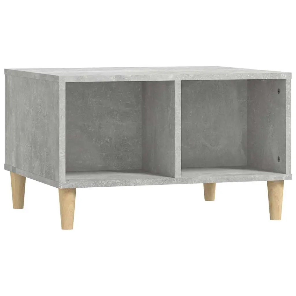 Coffee Table Concrete Grey 60x50x36.5 cm Engineered Wood 821032 - Furniture