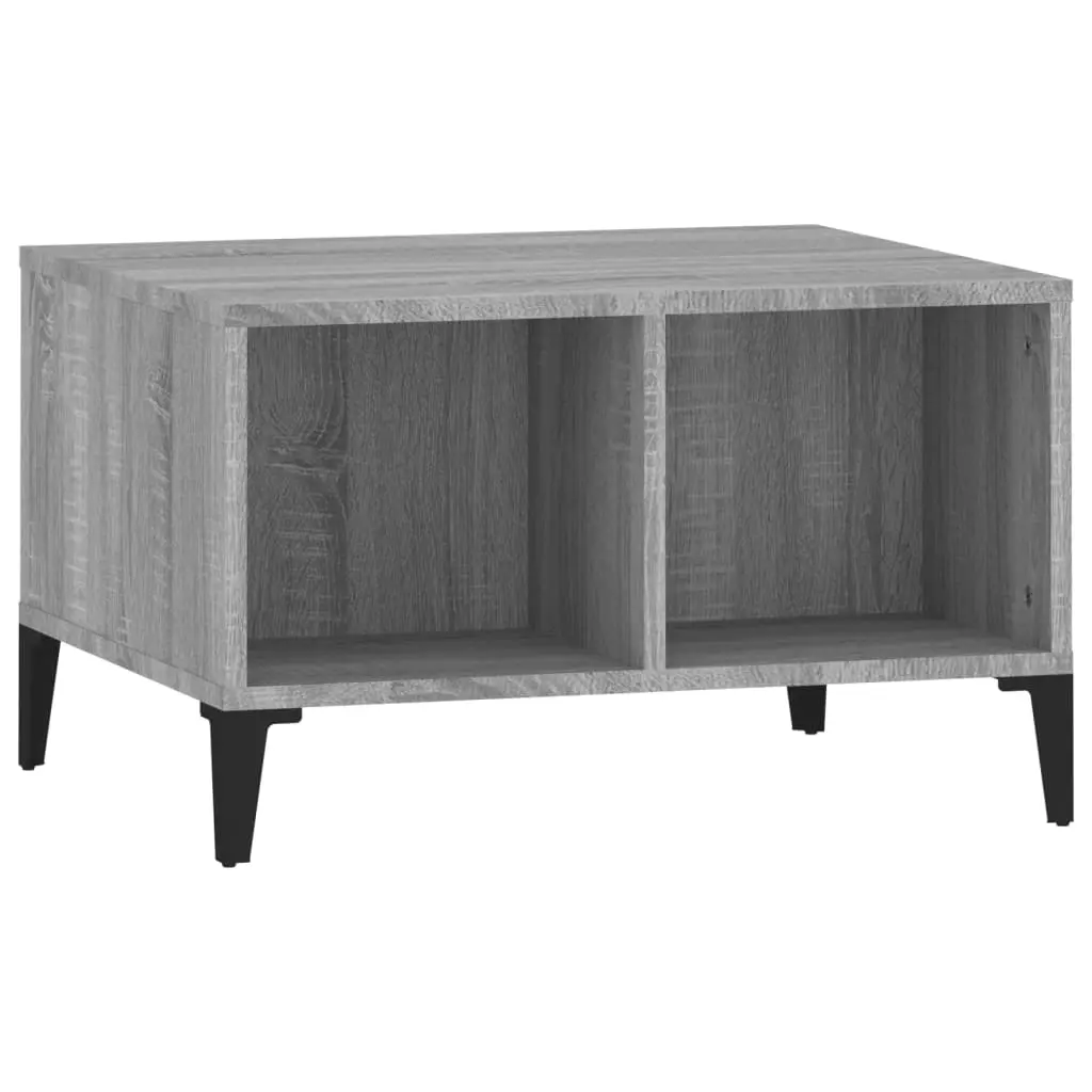 Coffee Table Grey Sonoma 60x50x36.5 cm Engineered Wood 821042 - Furniture