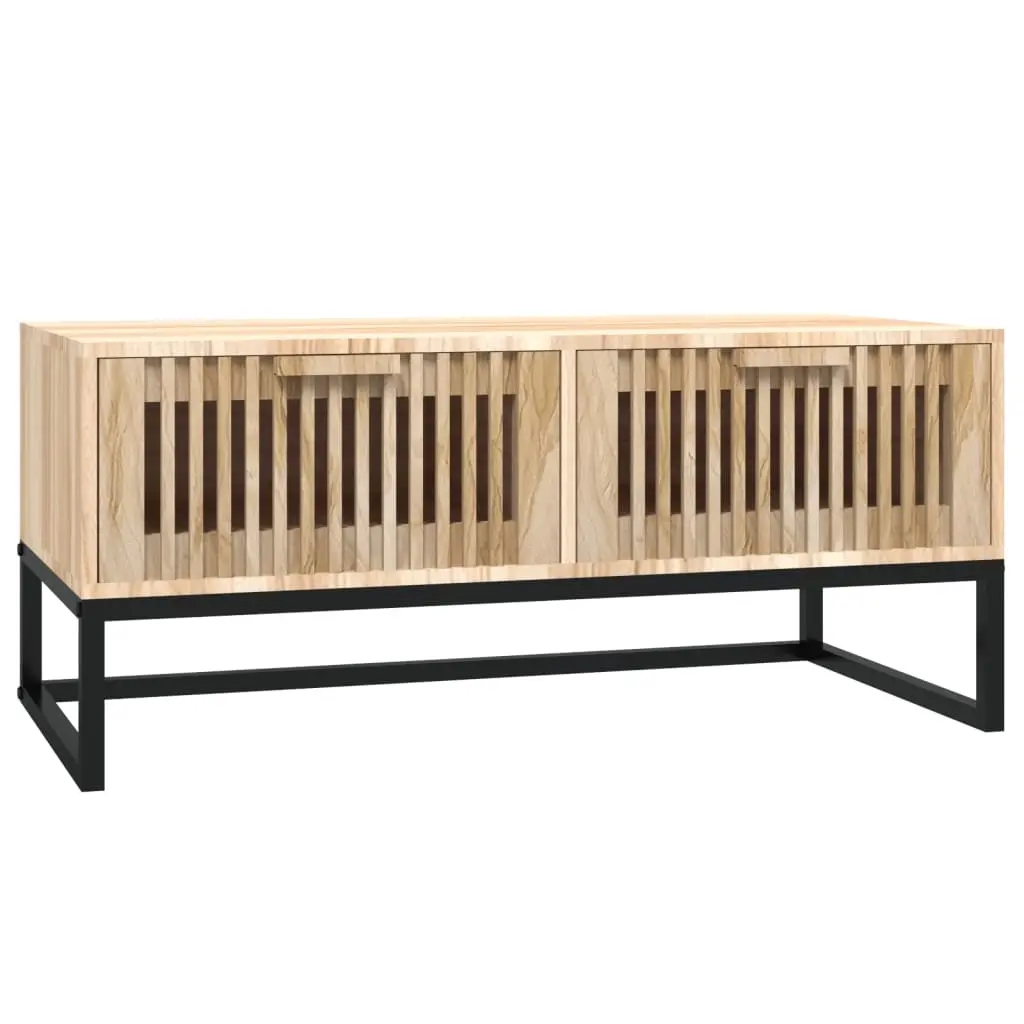 Coffee Table 80x40x35 cm Engineered Wood and Iron 352102 - Furniture