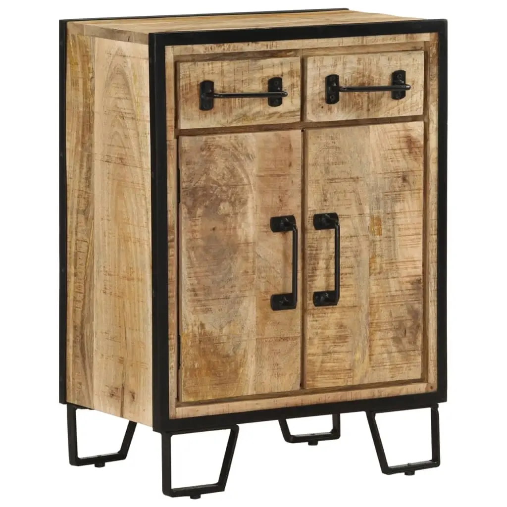 Sideboard with 2 Drawers 53x31x72 cm Solid Wood Mango and Iron 352038 - Furniture