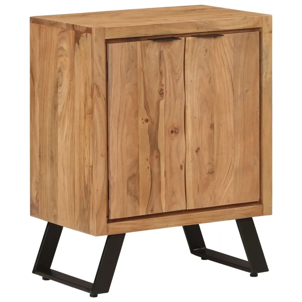 Sideboard with 2 Doors 55x36x72 cm Solid Wood Acacia 352061 - Furniture