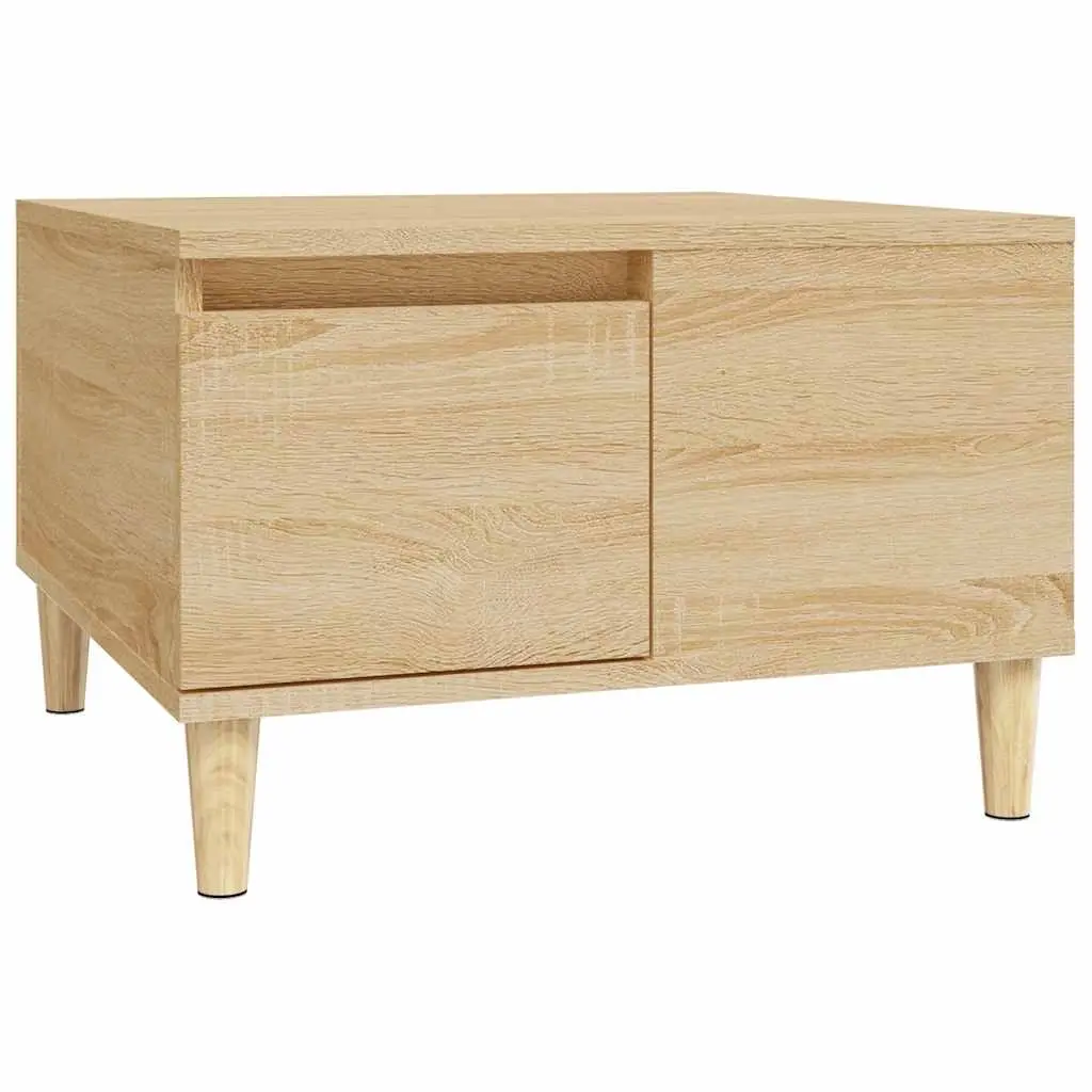 Coffee Table Sonoma Oak 55x55x36.5 cm Engineered Wood 821079 - Furniture