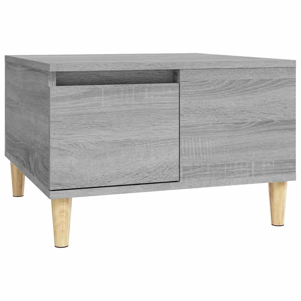 Coffee Table Grey Sonoma 55x55x36.5 cm Engineered Wood 821082 - Furniture